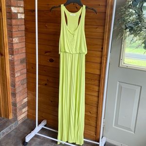 Lush Women’s Sz Large Lime Green Maxi Dress